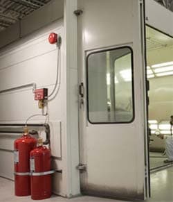 paint booth fire suppression system